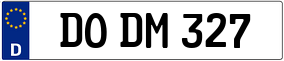 Trailer License Plate